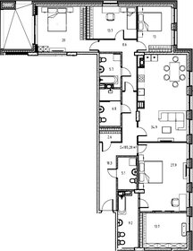 Квартира 189,6 м², 4-комнатная - изображение 1