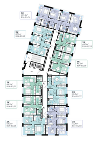 46,6 м², 1-комнатная квартира 25 564 760 ₽ - изображение 70