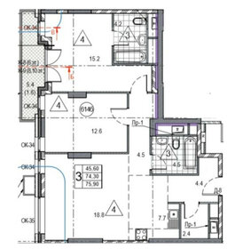40 м², 1-комнатная квартира 2 500 ₽ в сутки - изображение 52