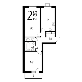 45 м², 2-комнатная квартира 8 790 000 ₽ - изображение 137