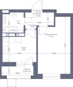 61,8 м², 3-комнатная квартира 12 147 231 ₽ - изображение 77