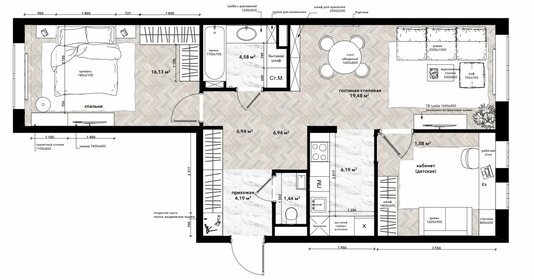 Квартира 70 м², 3-комнатная - изображение 1