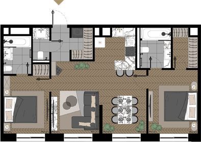 90,6 м², 2-комнатная квартира 45 000 000 ₽ - изображение 117
