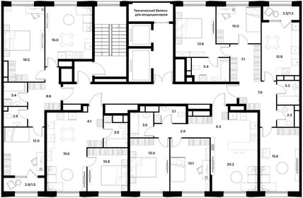 62,5 м², 2-комнатная квартира 28 550 280 ₽ - изображение 69