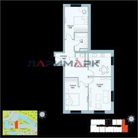 Квартира 72,6 м², 3-комнатная - изображение 2