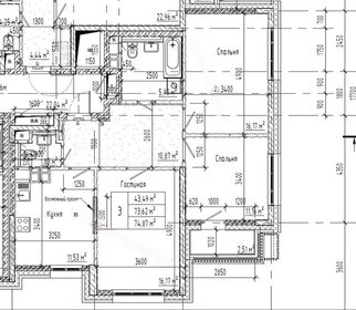 Квартира 77 м², 3-комнатная - изображение 1