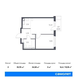 38 м², 1-комнатная квартира 6 150 000 ₽ - изображение 16