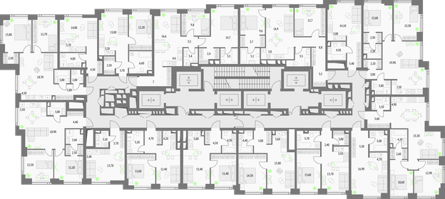 61,2 м², 2-комнатные апартаменты 26 000 000 ₽ - изображение 119