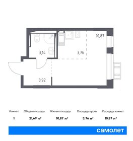22,3 м², квартира-студия 5 500 000 ₽ - изображение 71