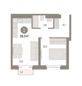 35,8 м², 1-комнатная квартира 13 670 000 ₽ - изображение 15