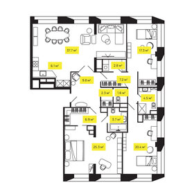 Квартира 146,7 м², 4-комнатная - изображение 1