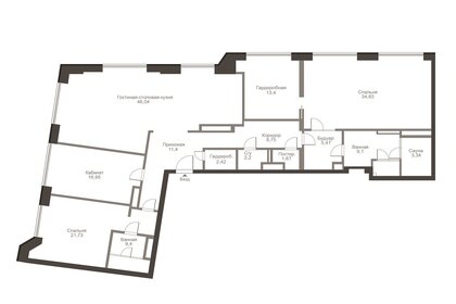 Квартира 195 м², 4-комнатные - изображение 2