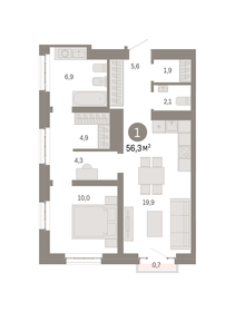 35 м², 1-комнатная квартира 8 350 000 ₽ - изображение 92