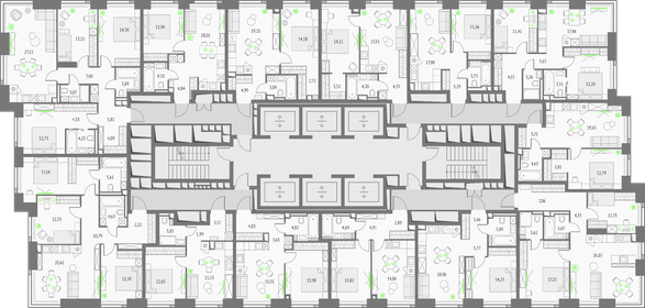 56 м², 3-комнатная квартира 14 999 999 ₽ - изображение 156