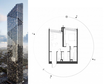 Квартира 52,8 м², 1-комнатная - изображение 1