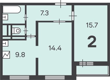 55 м², 2-комнатная квартира 17 600 000 ₽ - изображение 116