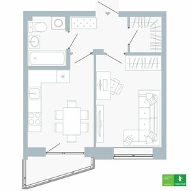 35,3 м², 1-комнатная квартира 5 128 000 ₽ - изображение 66