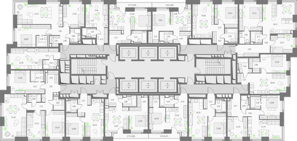 73,3 м², 2-комнатная квартира 36 062 596 ₽ - изображение 86