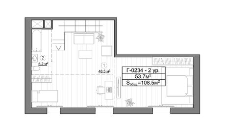 54,3 м², 2-комнатная квартира 14 700 000 ₽ - изображение 142