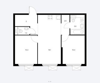 51,2 м², 2-комнатная квартира 14 500 000 ₽ - изображение 62