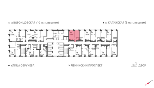 34 м², 1-комнатная квартира 12 800 000 ₽ - изображение 116