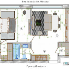 Квартира 55,5 м², 2-комнатные - изображение 1