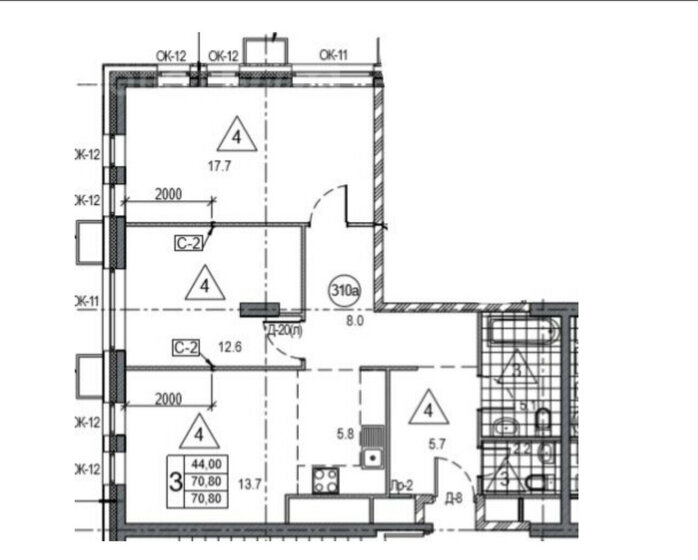 73,2 м², 3-комнатная квартира 16 000 000 ₽ - изображение 1