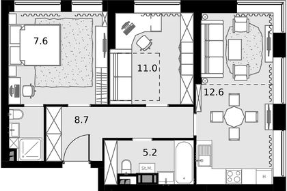 82,3 м², 3-комнатная квартира 26 790 000 ₽ - изображение 150