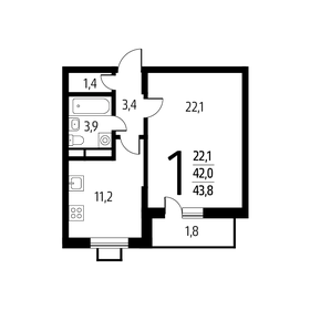 45 м², 2-комнатная квартира 8 790 000 ₽ - изображение 103