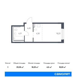 23 м², квартира-студия 4 900 000 ₽ - изображение 100