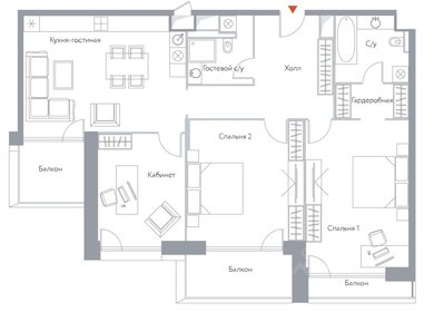 Квартира 112 м², 4-комнатные - изображение 4