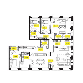 340 м², 5-комнатная квартира 484 500 000 ₽ - изображение 101