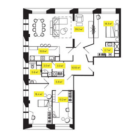 166,6 м², 5-комнатная квартира 91 608 000 ₽ - изображение 75