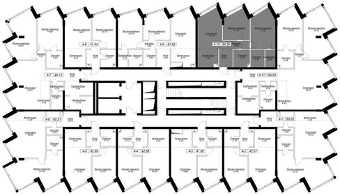 63,4 м², 2-комнатная квартира 39 240 940 ₽ - изображение 71