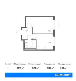 35 м², 1-комнатная квартира 8 147 467 ₽ - изображение 53