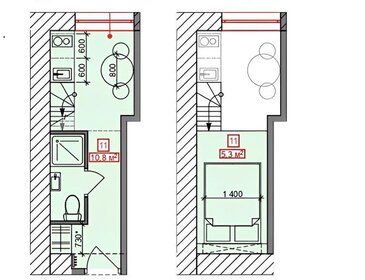 12,4 м², апартаменты-студия 4 129 200 ₽ - изображение 89