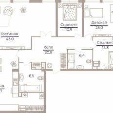 Квартира 162,7 м², 4-комнатная - изображение 2