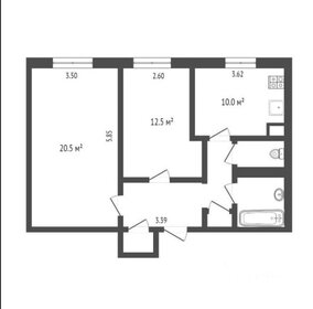 56 м², 2-комнатная квартира 32 900 000 ₽ - изображение 100