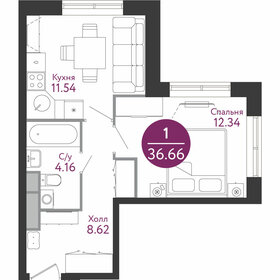 39,3 м², 1-комнатная квартира 8 900 000 ₽ - изображение 112