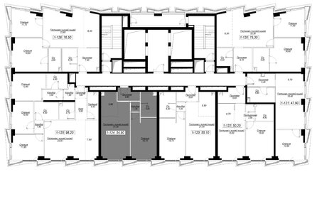Квартира 54,9 м², 1-комнатная - изображение 2