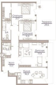 127,7 м², 3-комнатная квартира 64 233 100 ₽ - изображение 85
