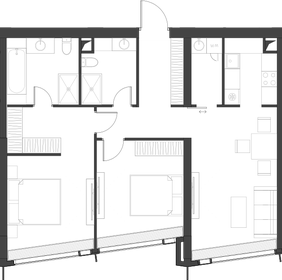 61,6 м², 2-комнатная квартира 64 680 000 ₽ - изображение 78