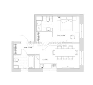 Квартира 44,6 м², 1-комнатные - изображение 1