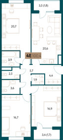 186 м², 6-комнатная квартира 118 000 000 ₽ - изображение 174