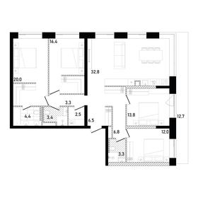 141 м², 4-комнатные апартаменты 98 000 000 ₽ - изображение 99