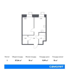 39,6 м², 1-комнатные апартаменты 8 900 000 ₽ - изображение 92