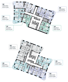 104,5 м², 3-комнатная квартира 52 960 284 ₽ - изображение 2