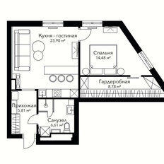 Квартира 62,8 м², 2-комнатные - изображение 2