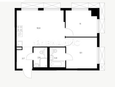 50 м², 2-комнатные апартаменты 6 600 000 ₽ - изображение 32