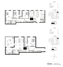 211 м², 3-комнатные апартаменты 199 000 000 ₽ - изображение 100